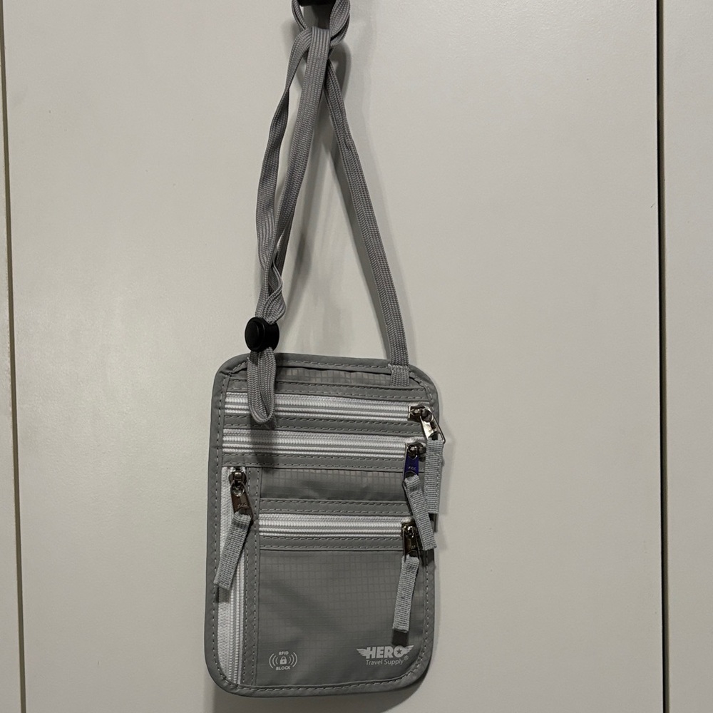 RFID Blocking Travel Bag in Gray
